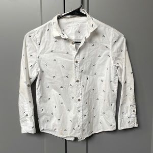 Zara boys l/s button-up collared shirt